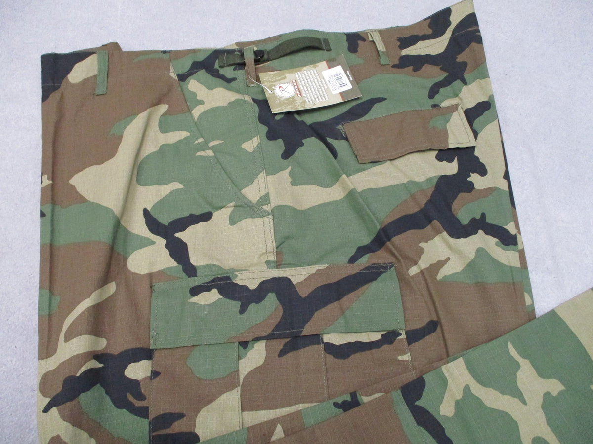 New Rothco BDU Pants Woodland Camo 4XL Regular 100% Cotton Rip-Stop Tactical
