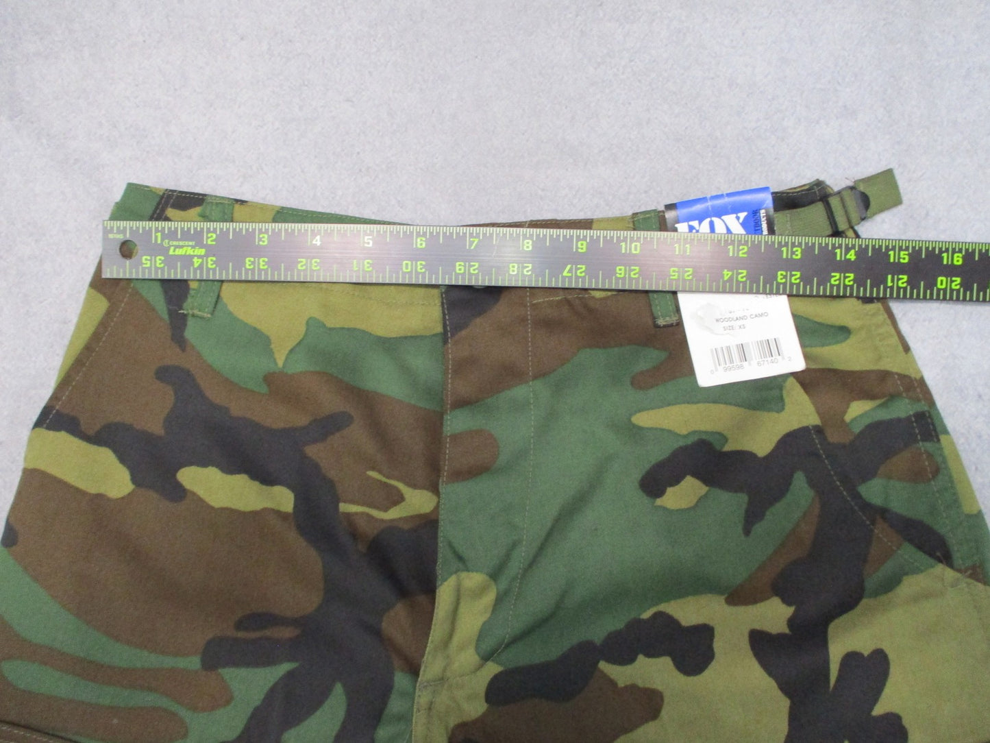 New Fox Outdoor Woodland Camo Combat Trousers BDU Pants X-Small Regular