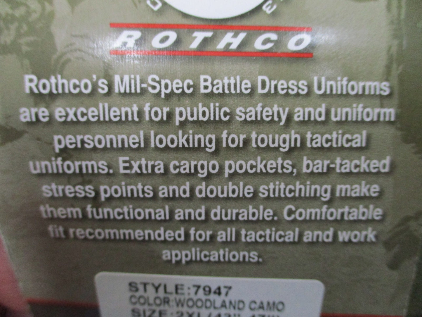 New Rothco BDU Pants Woodland Camo Tactical Military Style 2XL Regular 7947