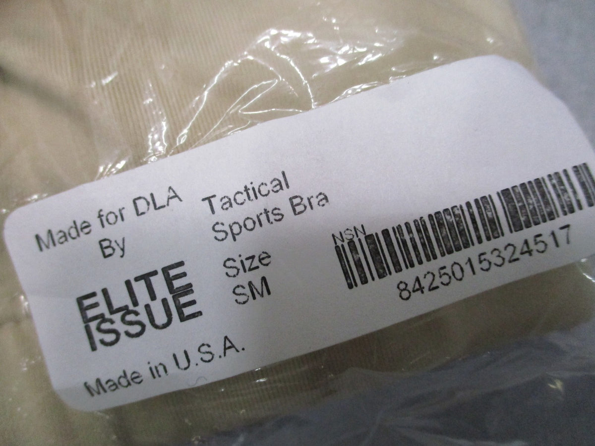 3 Pack NWT USGI Elite Issue Women's Sports Bras Tan Small NSN 8425-01-532-4517