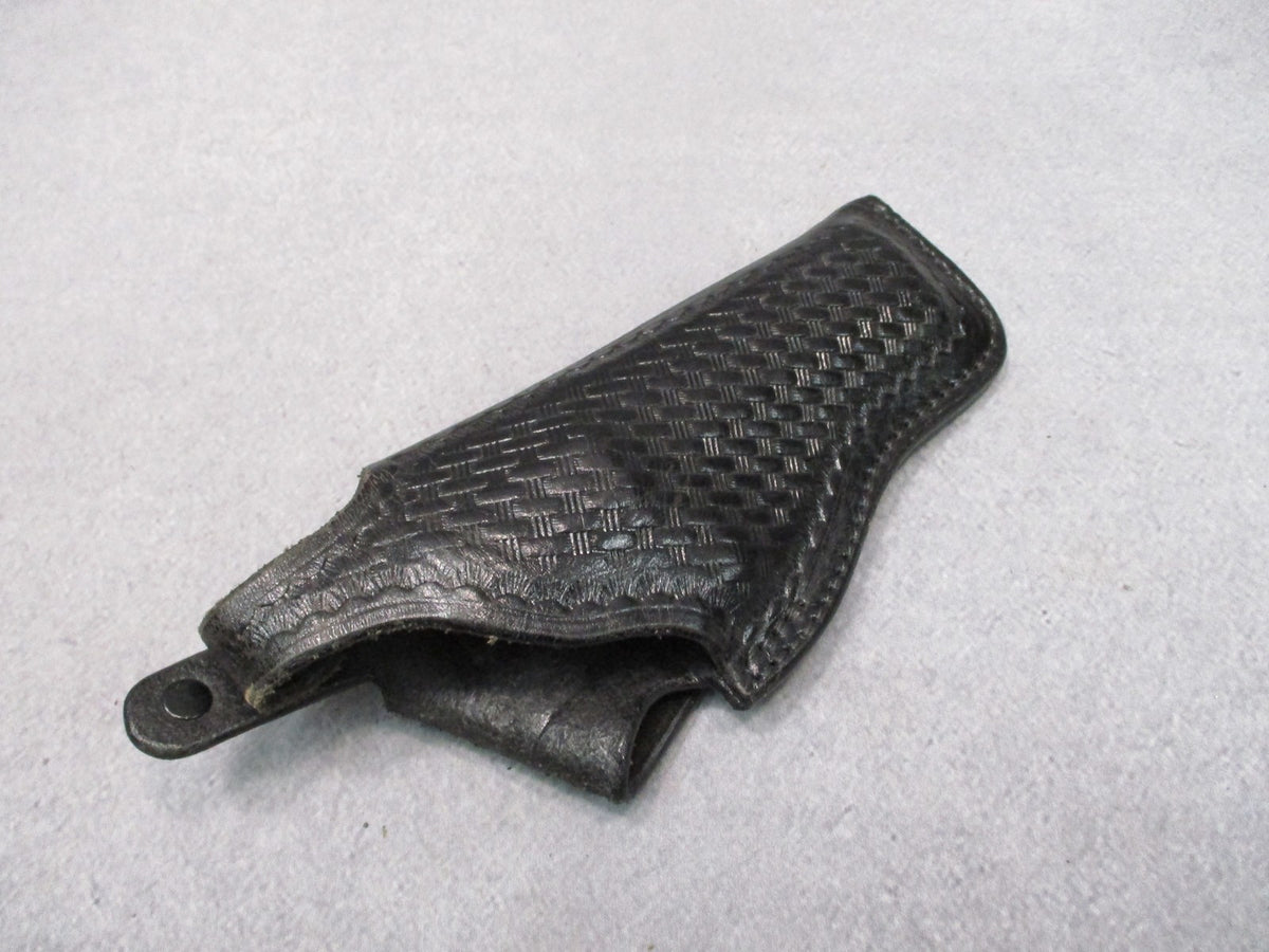 Triple K 196-1 Leather Holster S&W K/L Ruger GP100 4" Revolver RH Black