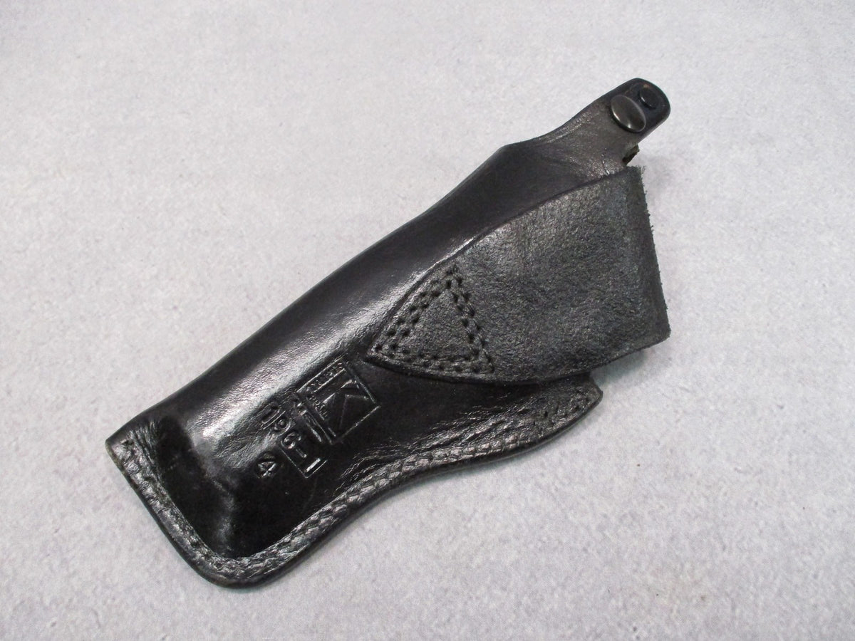 Triple K 196-1 Leather Holster S&W K/L Ruger GP100 4" Revolver RH Black