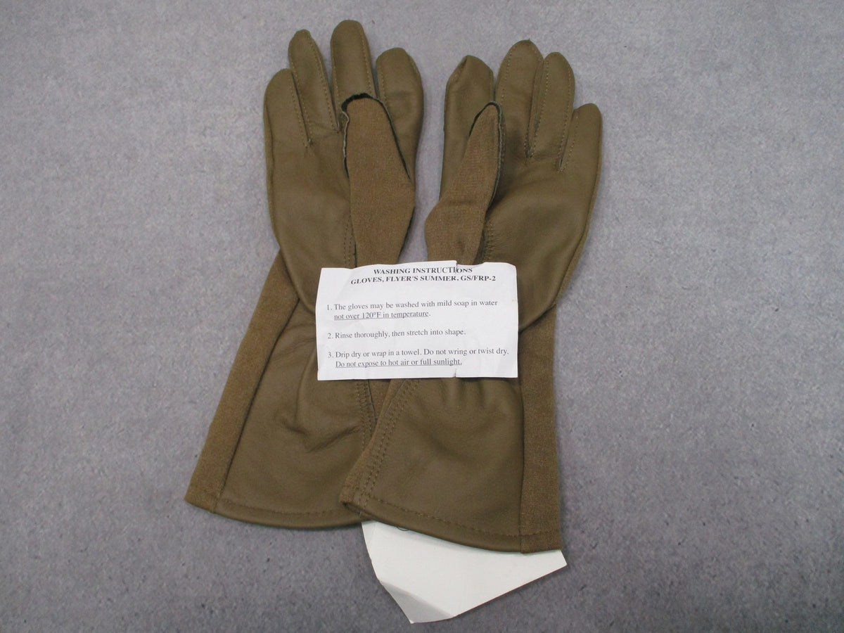 NWT USGI Nomex CVC Flyers Gloves Coyote Tan Touchscreen Size 8 GS/FRP-2
