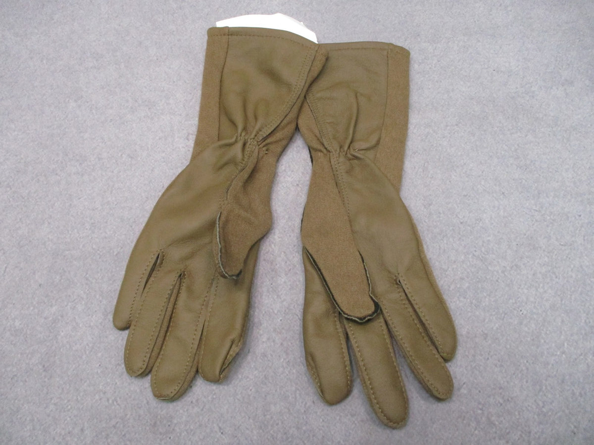 NWT USGI Nomex CVC Flyers Gloves Coyote Tan Touchscreen Size 8 GS/FRP-2