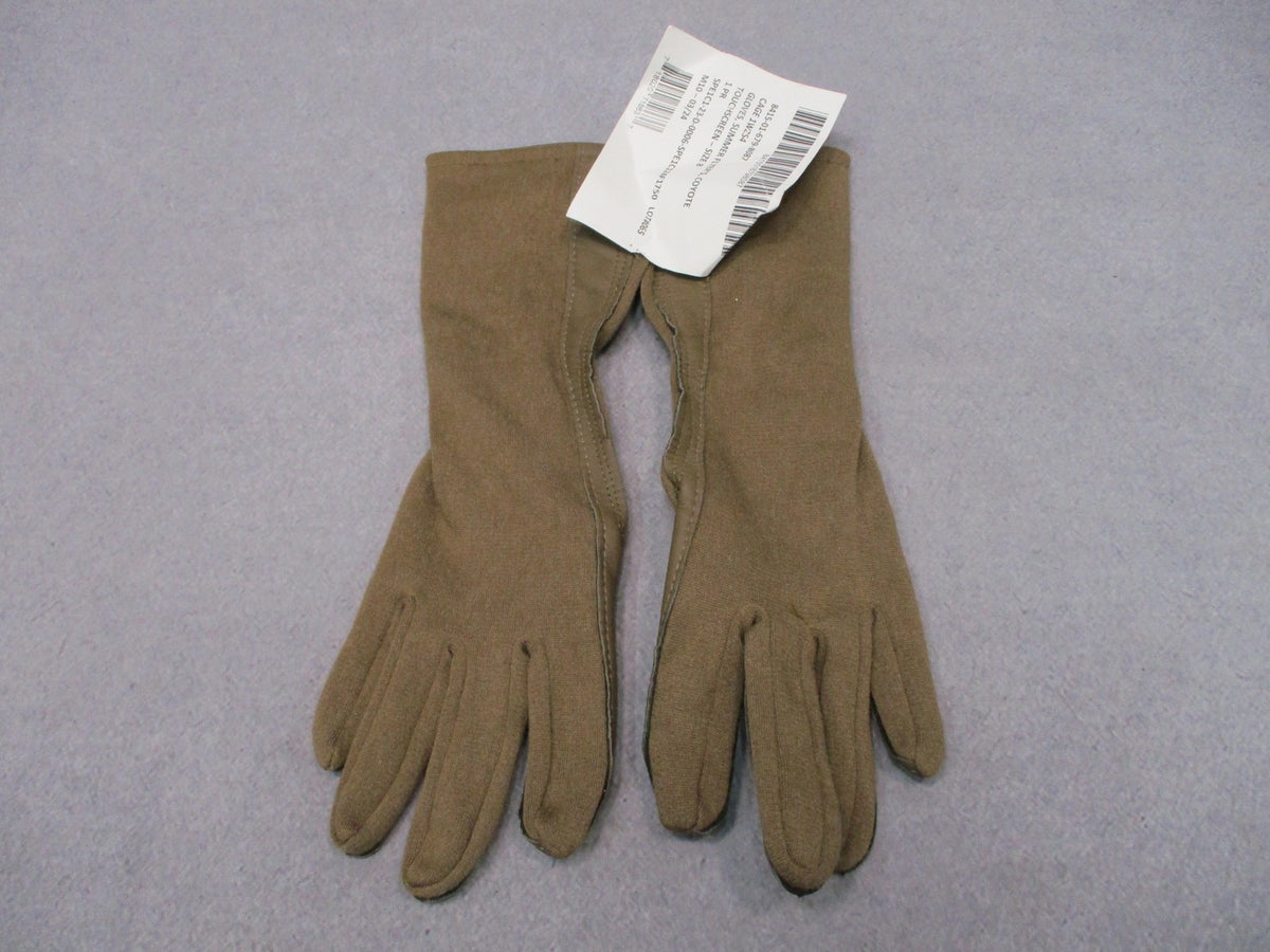 NWT USGI Nomex CVC Flyers Gloves Coyote Tan Touchscreen Size 8 GS/FRP-2