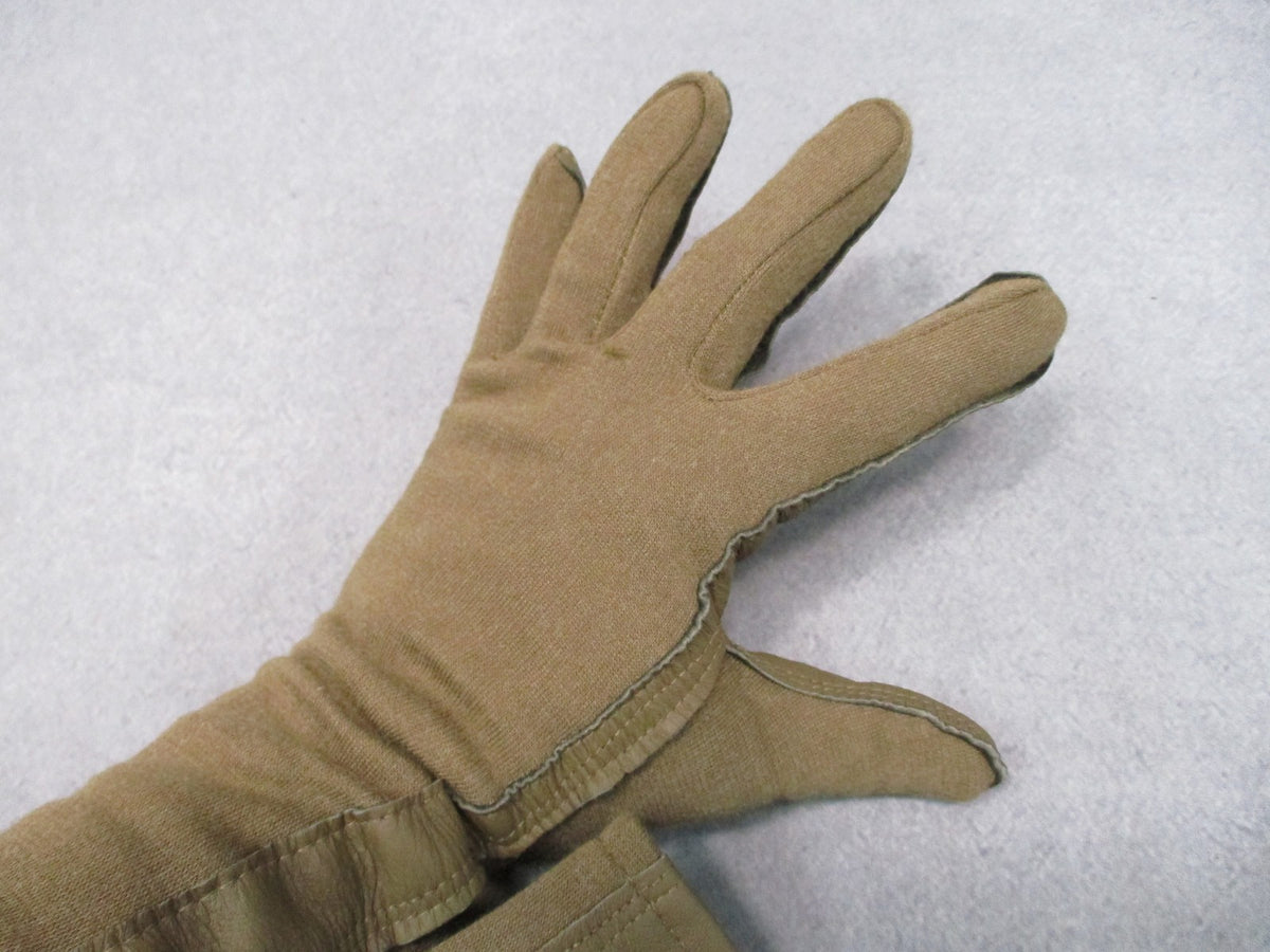 NWT USGI Nomex CVC Flyers Gloves Coyote Tan Touchscreen Size 8 GS/FRP-2