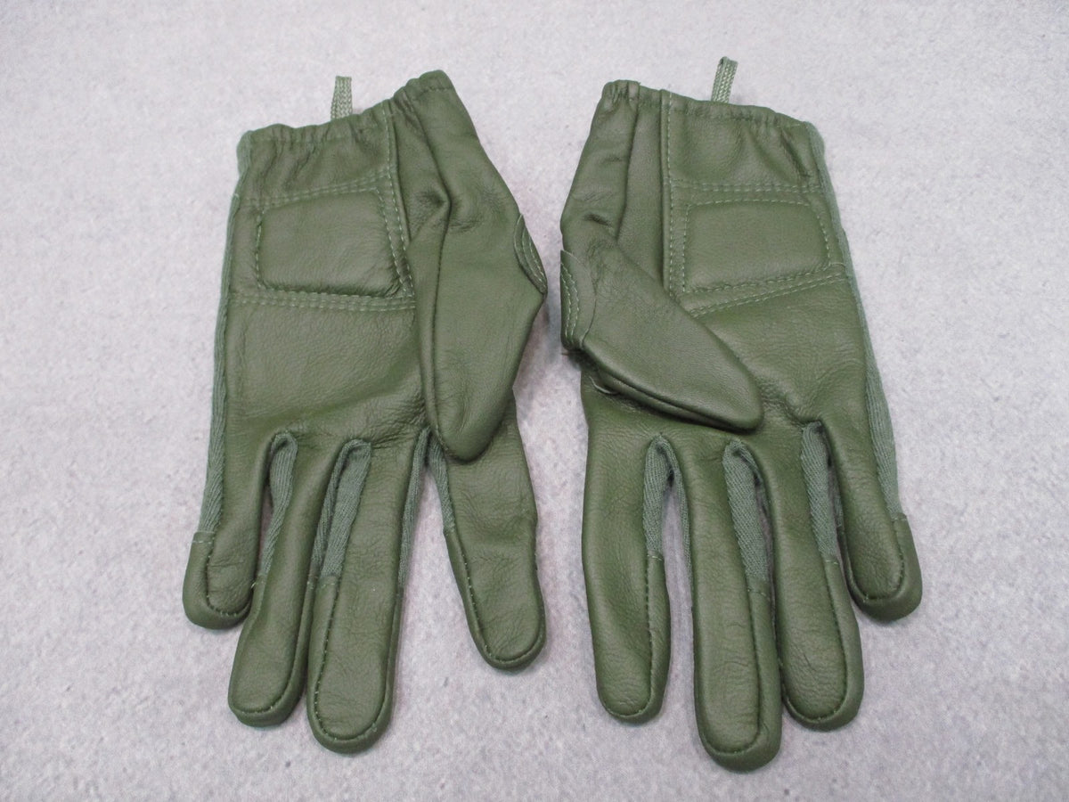 USGI HWI Army Combat Gloves FR Leather Touchscreen Green Small 8415-01-667-3019