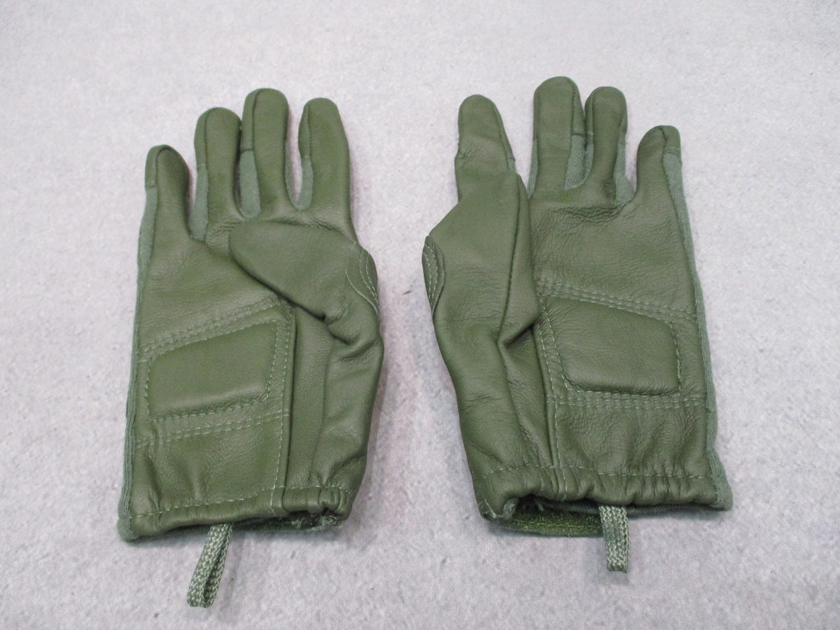 USGI HWI Army Combat Gloves FR Leather Touchscreen Green Small 8415-01-667-3019