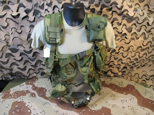 US Military Woodland enhanced load bearing vest lbv88 m81 tactical vest set