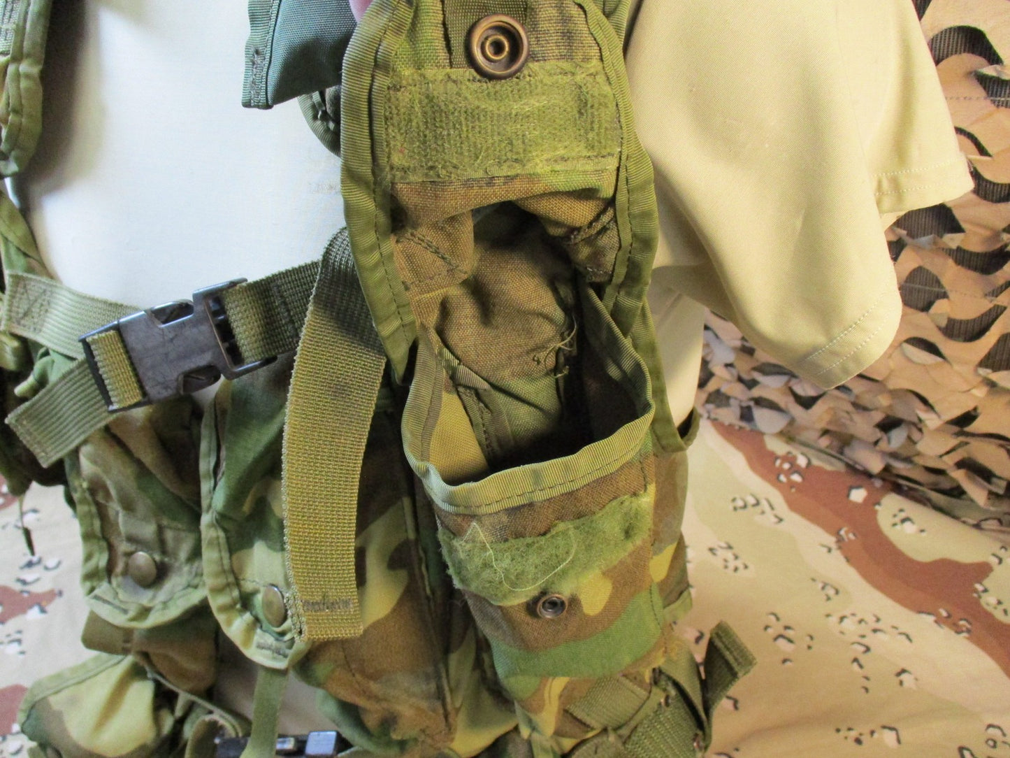 US Military Woodland enhanced load bearing vest lbv88 m81 tactical vest set
