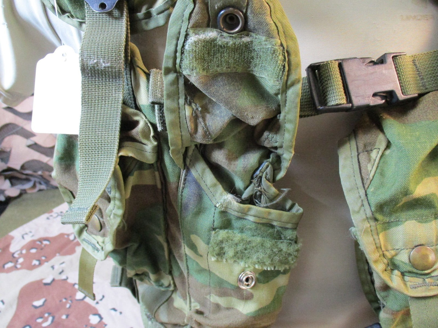 US Military Woodland enhanced load bearing vest lbv88 m81 tactical vest set