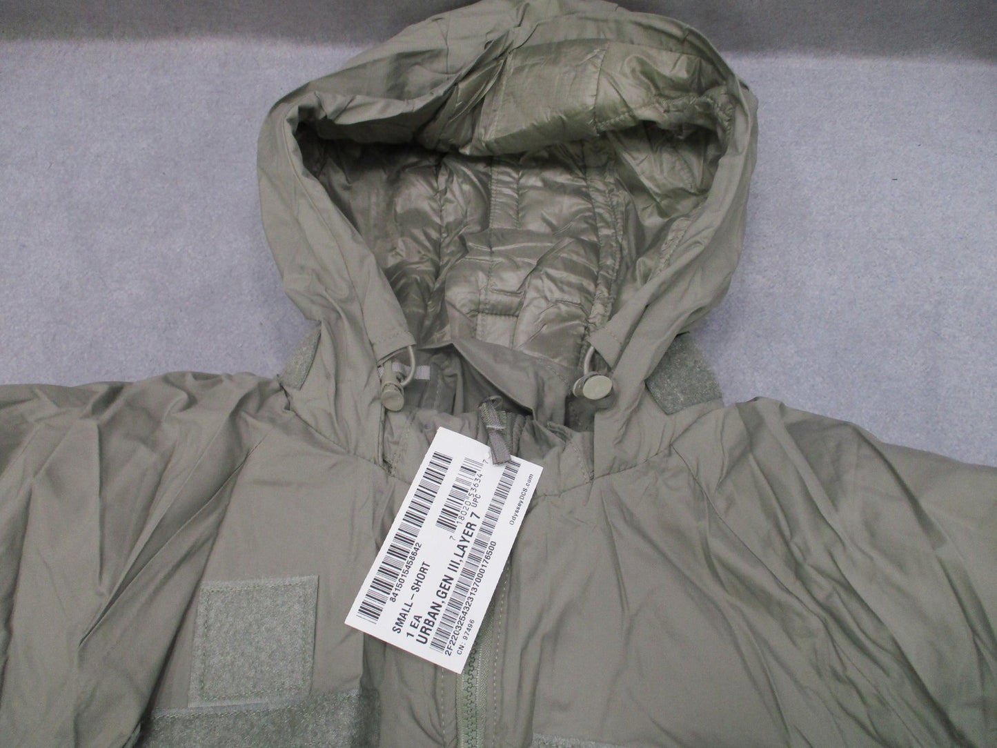US Military ECWCS Gen III Level 7 Parka Urban Gray Small Short Cold Weather