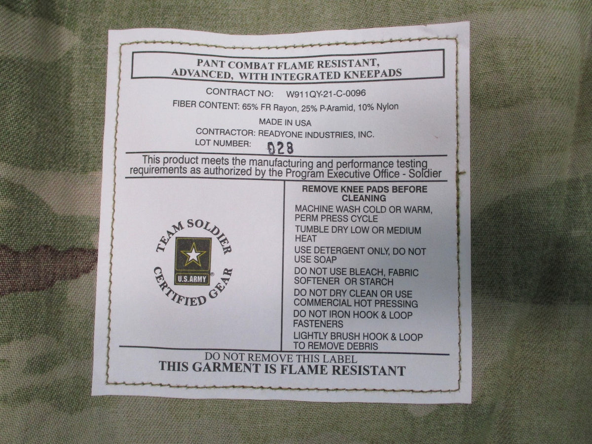 NWT USGI Advanced Combat Pants OCP Scorpion FR Medium Short NSN 8415-01-692-5680