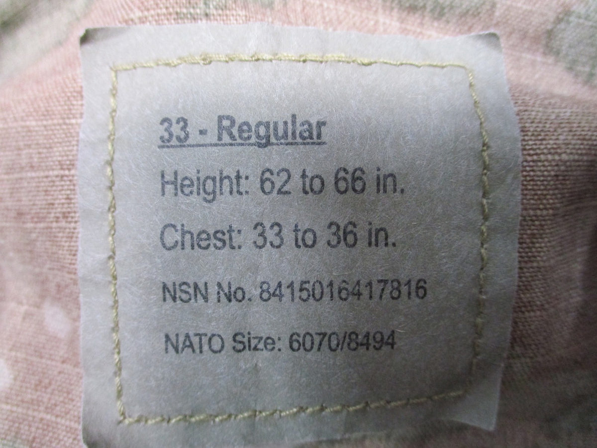 NWT USGI Female OCP Scorpion FR ACU Coat 33 Regular NSN 8415-01-641-7816