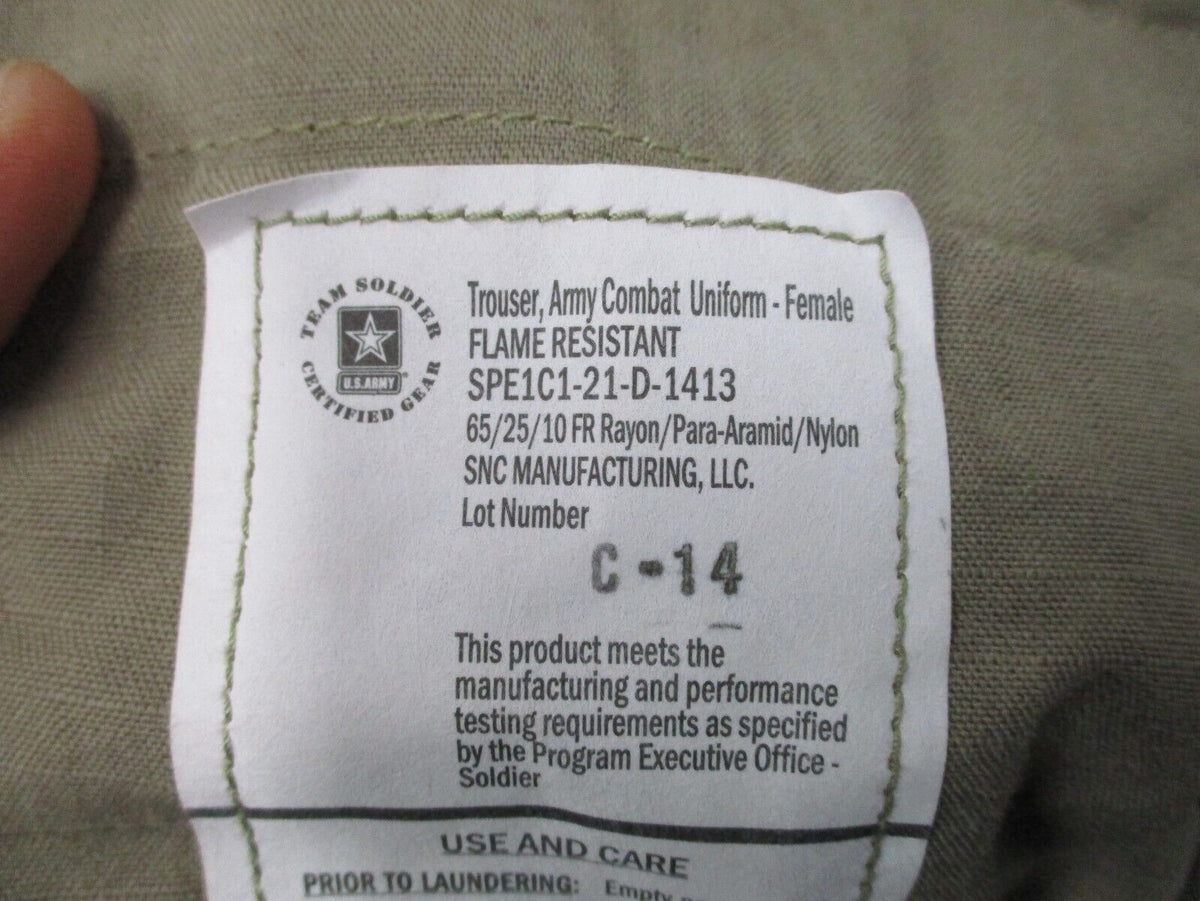 US Army Female OCP FRACU Combat Trousers 31 Regular Flame Resistant Pants