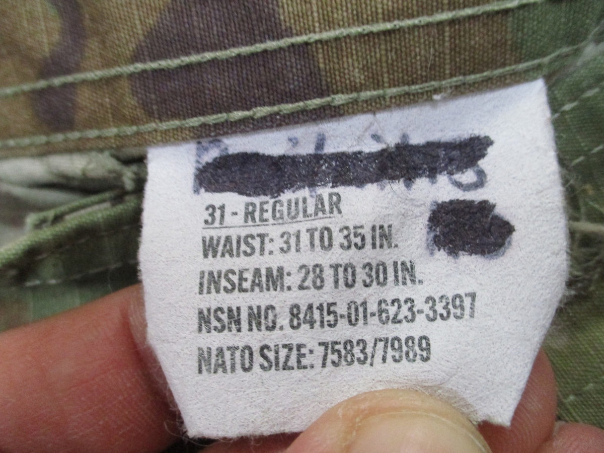 USGI Female Army Combat Trousers OCP Scorpion 31 Regular NSN 8415-01-623-3397