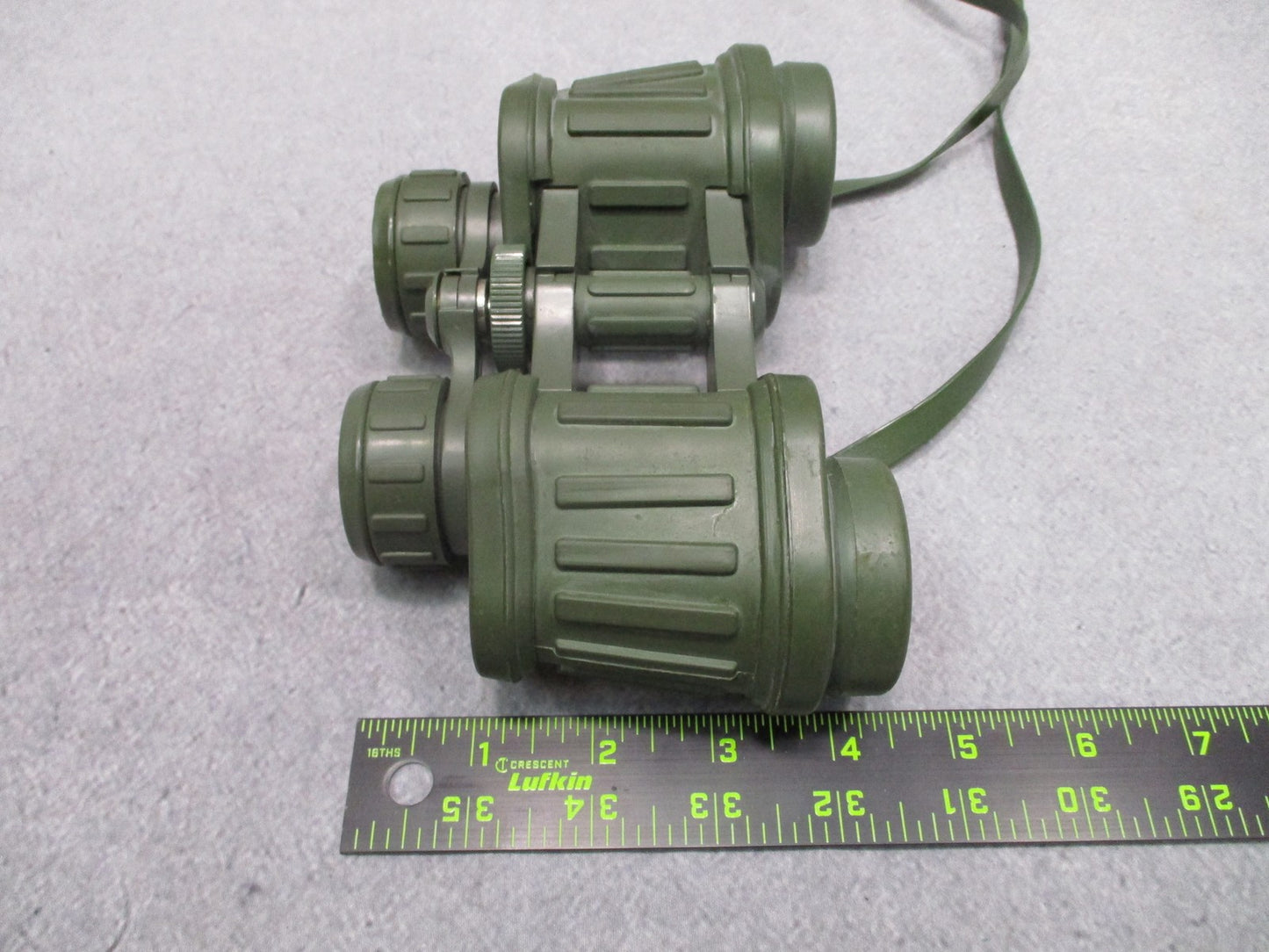 Vintage Optex Model 190 7x35 Wide Angle 11° Binoculars Made in Japan Olive Green