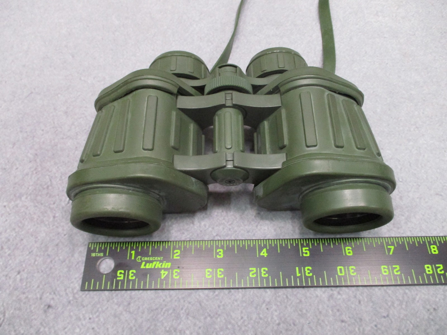 Vintage Optex Model 190 7x35 Wide Angle 11° Binoculars Made in Japan Olive Green