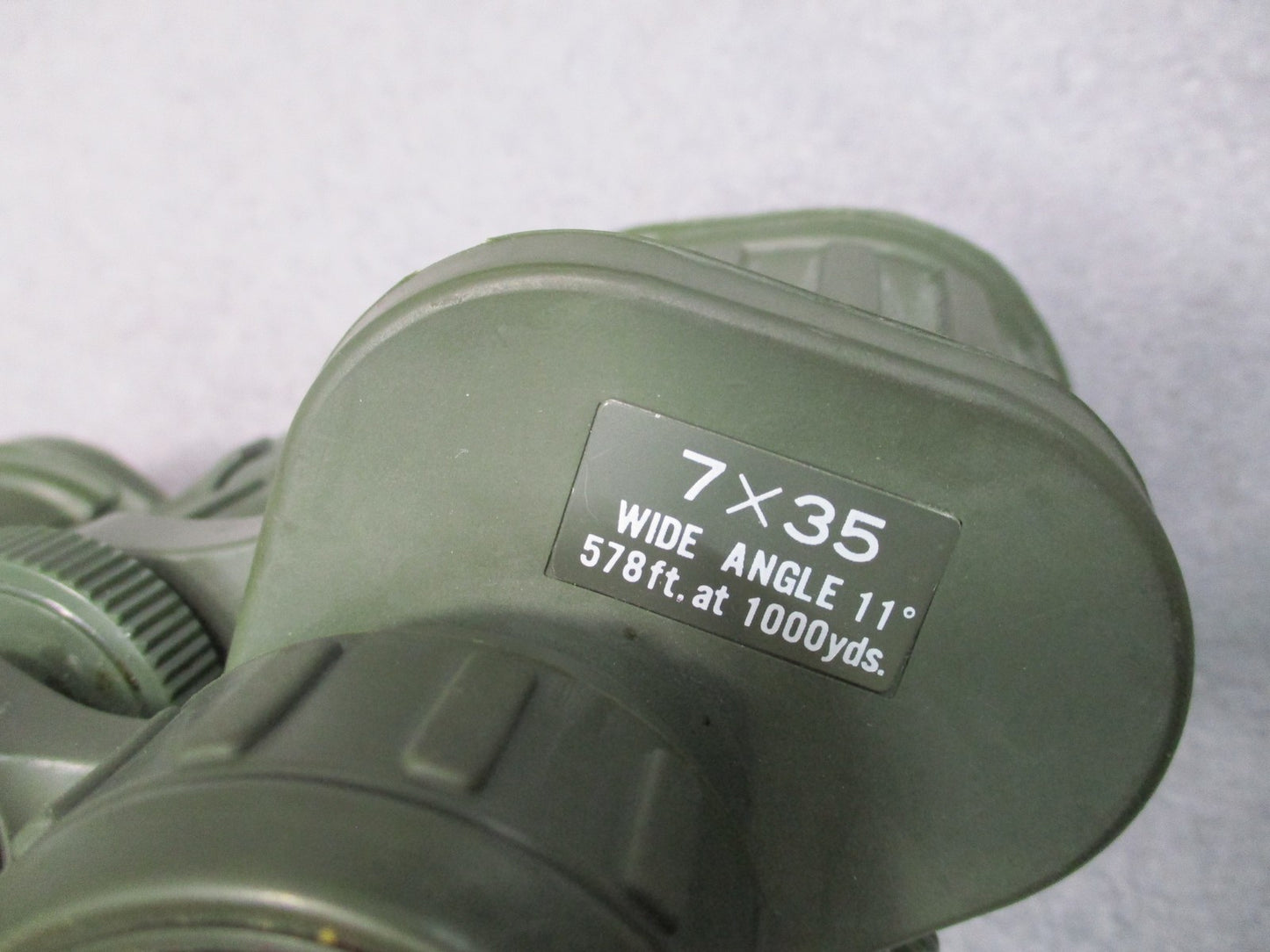 Vintage Optex Model 190 7x35 Wide Angle 11° Binoculars Made in Japan Olive Green