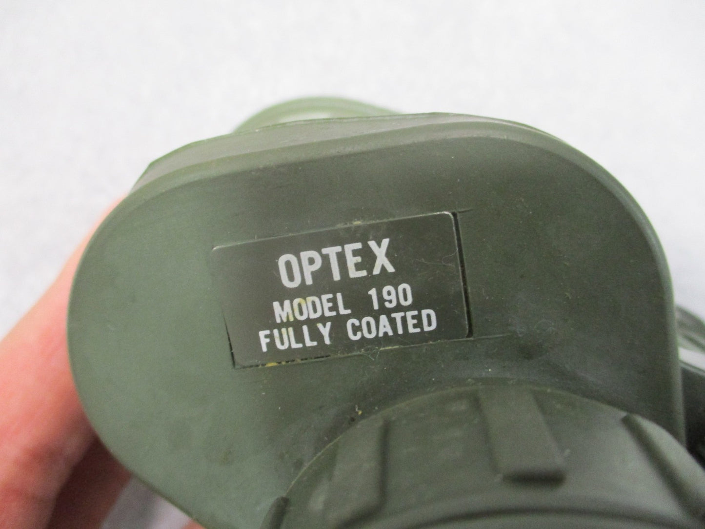 Vintage Optex Model 190 7x35 Wide Angle 11° Binoculars Made in Japan Olive Green