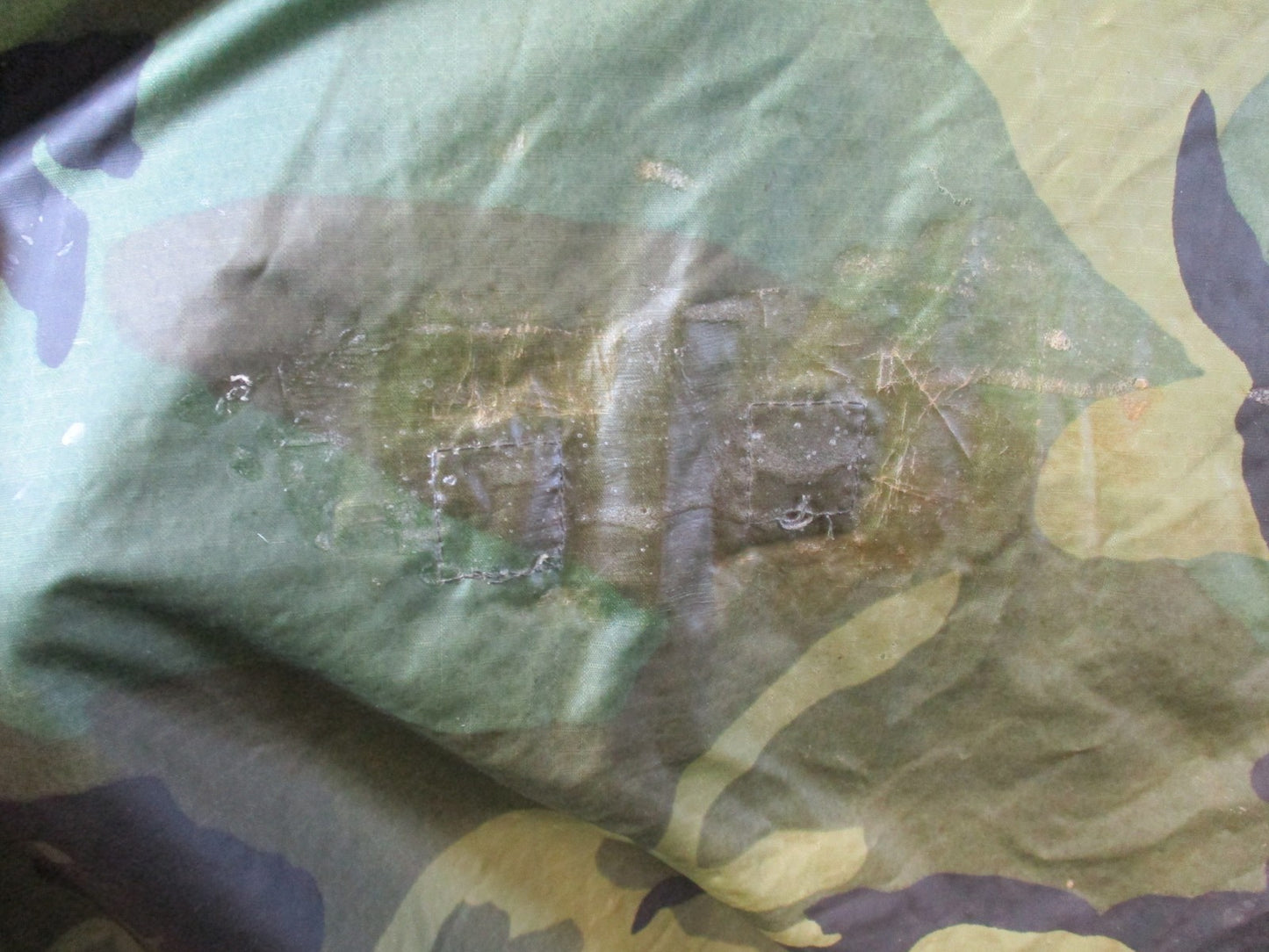 US Military Woodland Camouflage Wet Weather Poncho NSN 8405-01-100-0976 Surplus