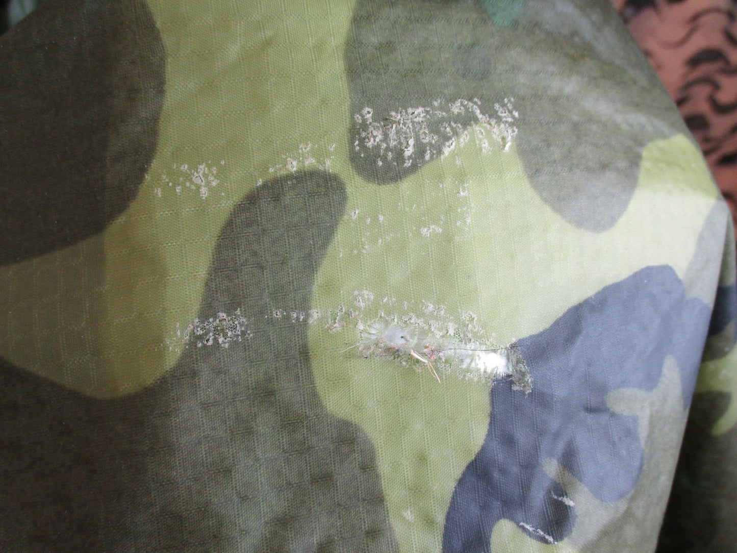 US Military Woodland Camouflage Wet Weather Poncho NSN 8405-01-100-0976 Surplus