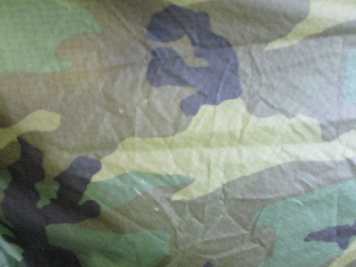 US Military Woodland Camouflage Wet Weather Poncho NSN 8405-01-100-0976 Surplus