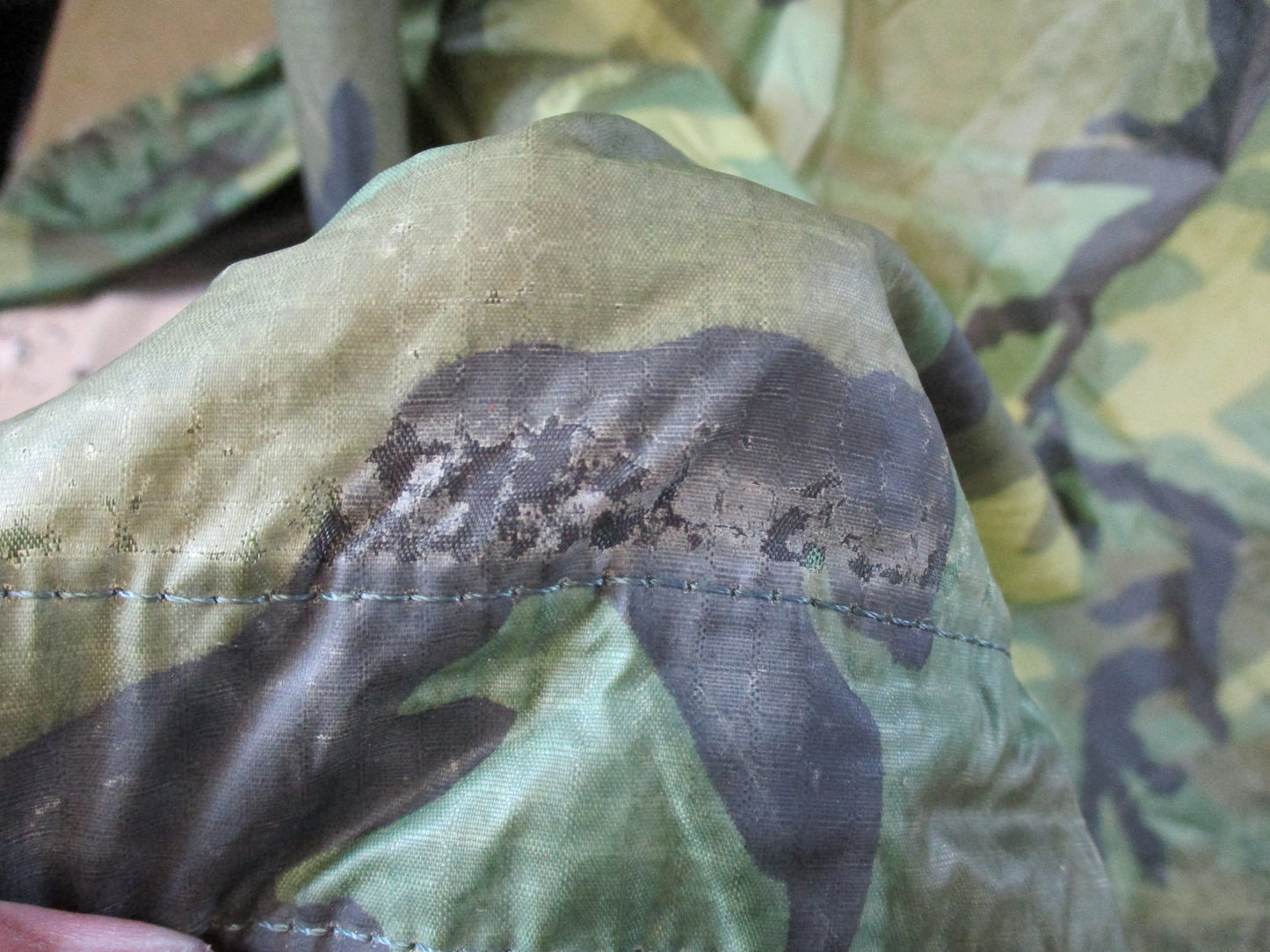 US Military Woodland Camouflage Wet Weather Poncho NSN 8405-01-100-0976 Surplus