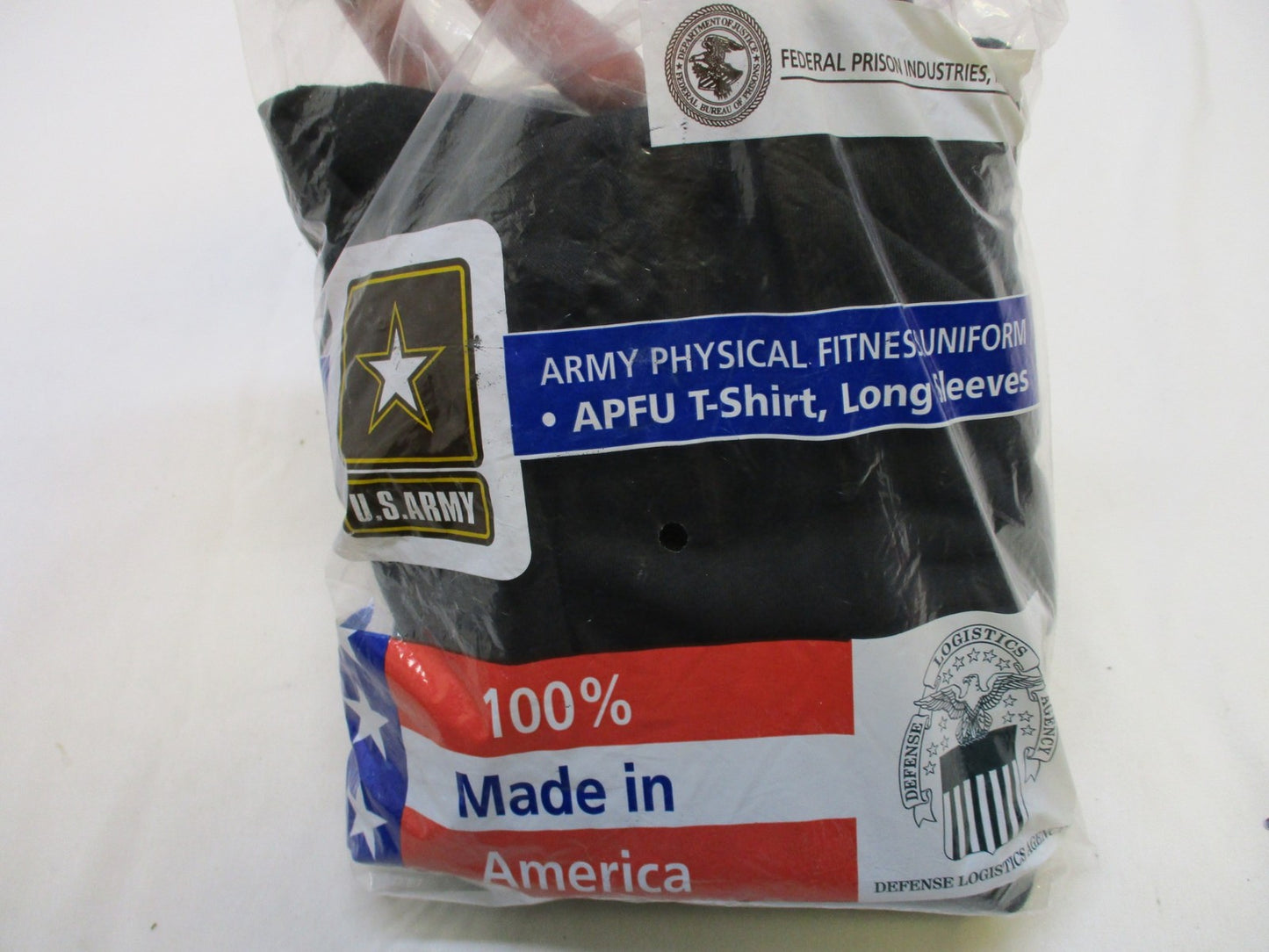 US ARMY ISSUE LONG SLEEVE PT SHIRT ATHLETES T-SHIRT XX-LARGE BLACK/GOLD UNIFORM