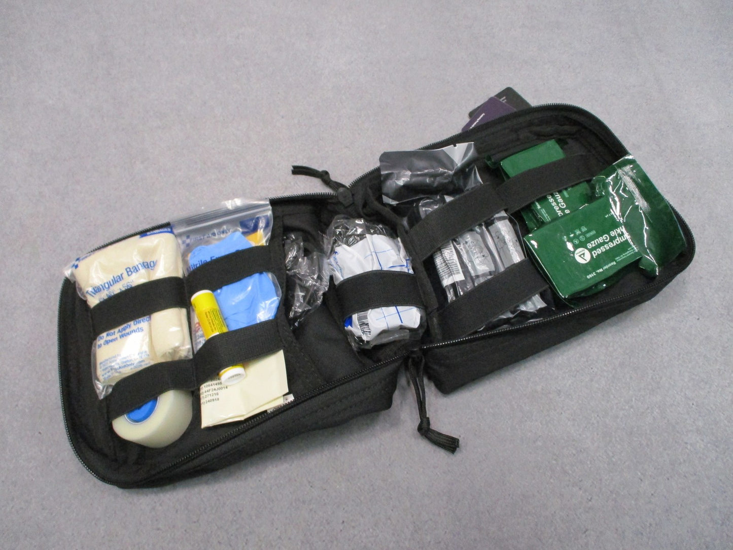 Elite First Aid Military IFAK Advanced Tactical Medical Pouch Kit Black New