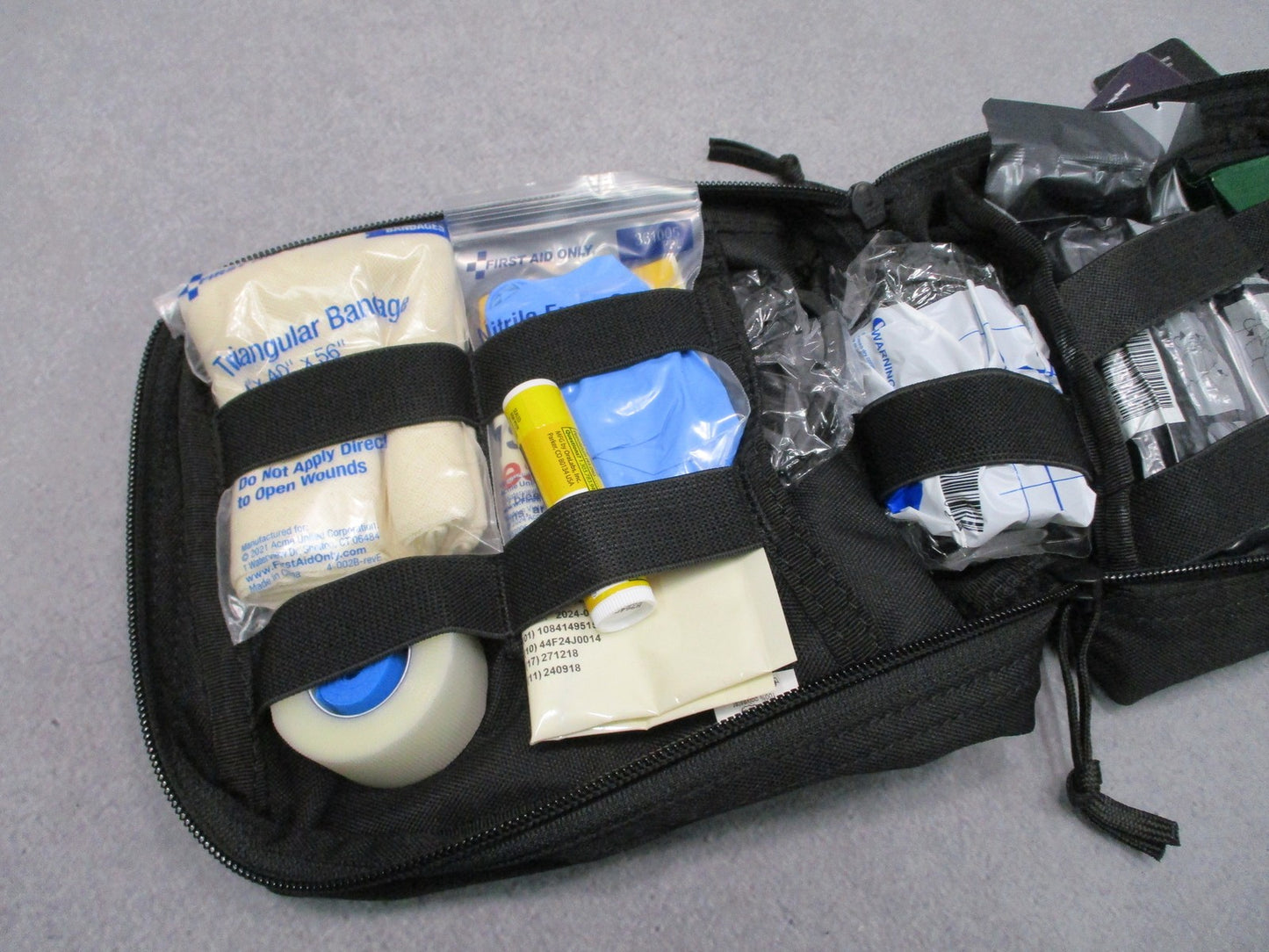 Elite First Aid Military IFAK Advanced Tactical Medical Pouch Kit Black New