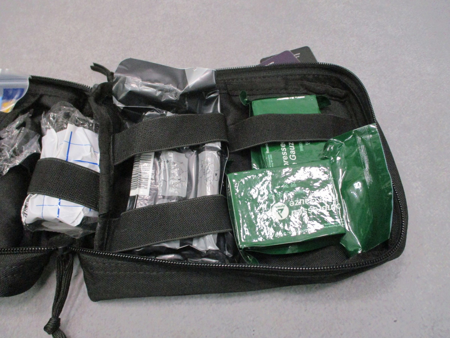 Elite First Aid Military IFAK Advanced Tactical Medical Pouch Kit Black New