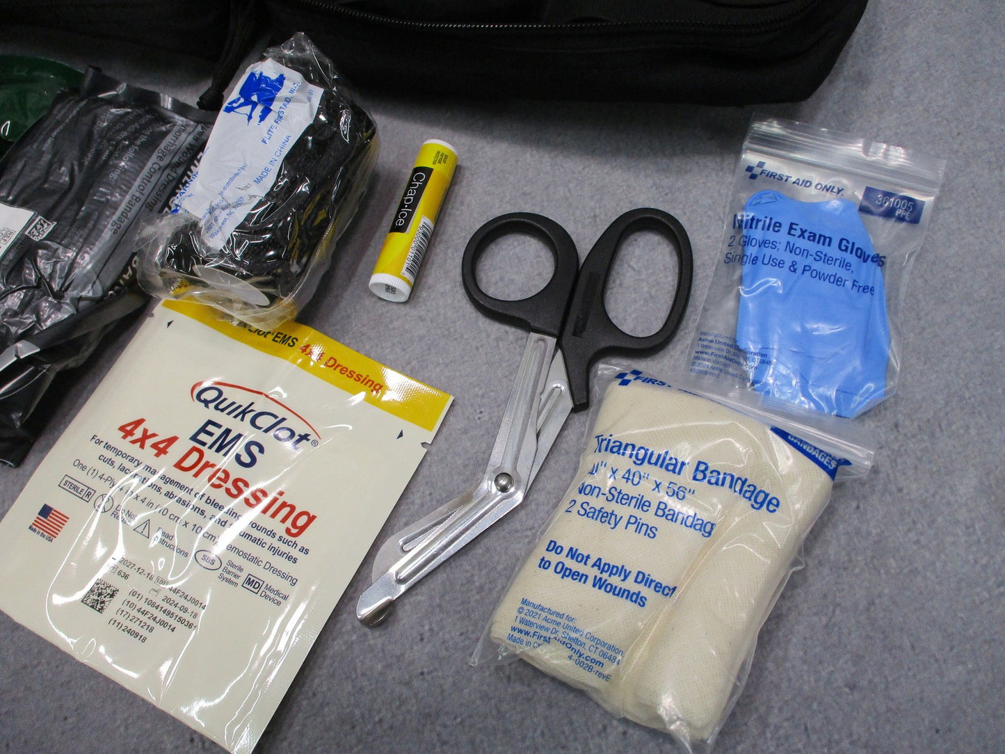 Elite First Aid Military IFAK Advanced Tactical Medical Pouch Kit Black New