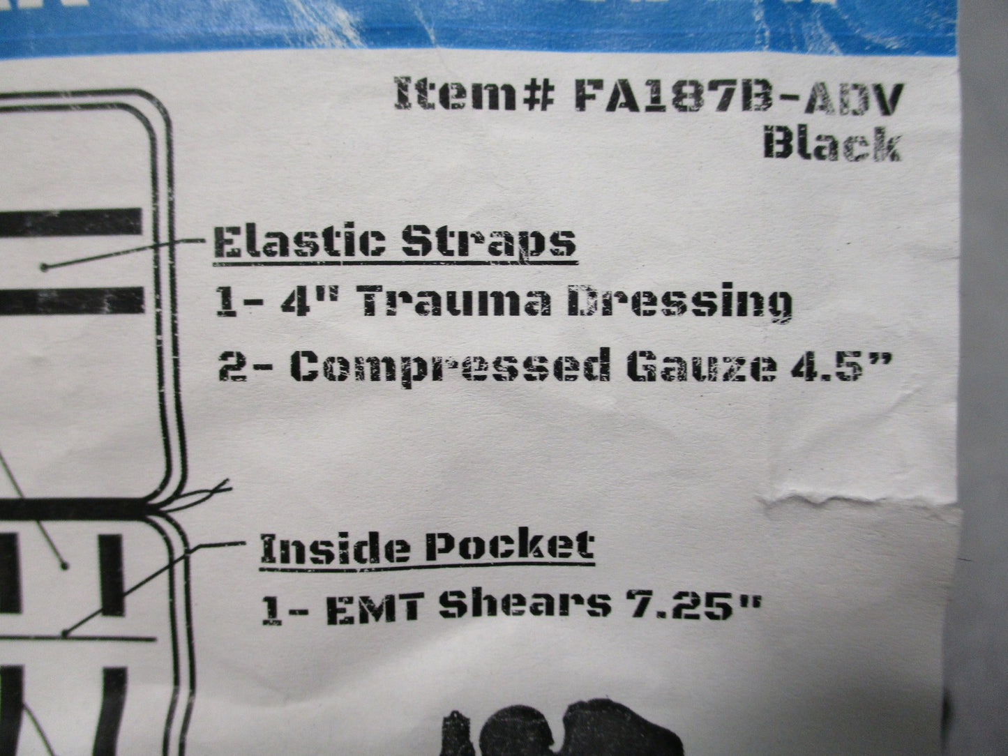 Elite First Aid Military IFAK Advanced Tactical Medical Pouch Kit Black New