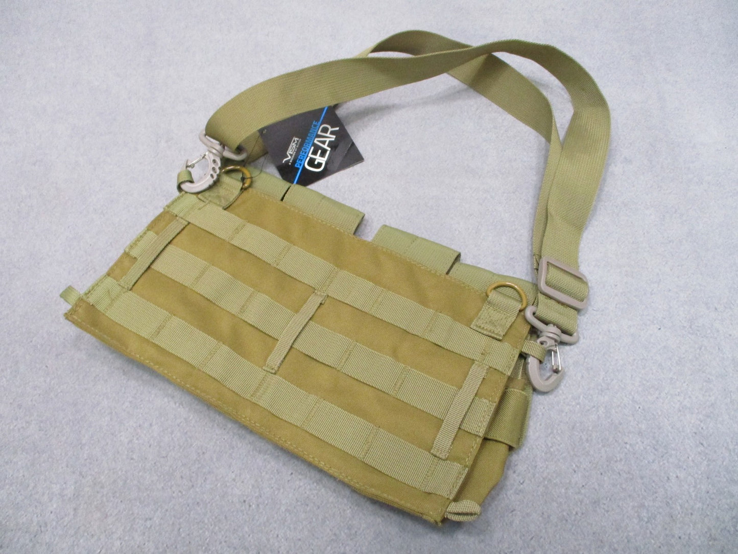 VISM NcSTAR Magazine Bandoleer Tan Holds (4x) 7.62x39 or (8x) 5.56 Mags MOLLE