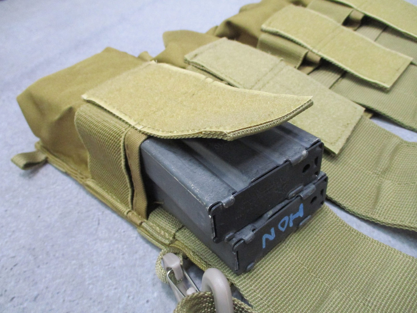 VISM NcSTAR Magazine Bandoleer Tan Holds (4x) 7.62x39 or (8x) 5.56 Mags MOLLE