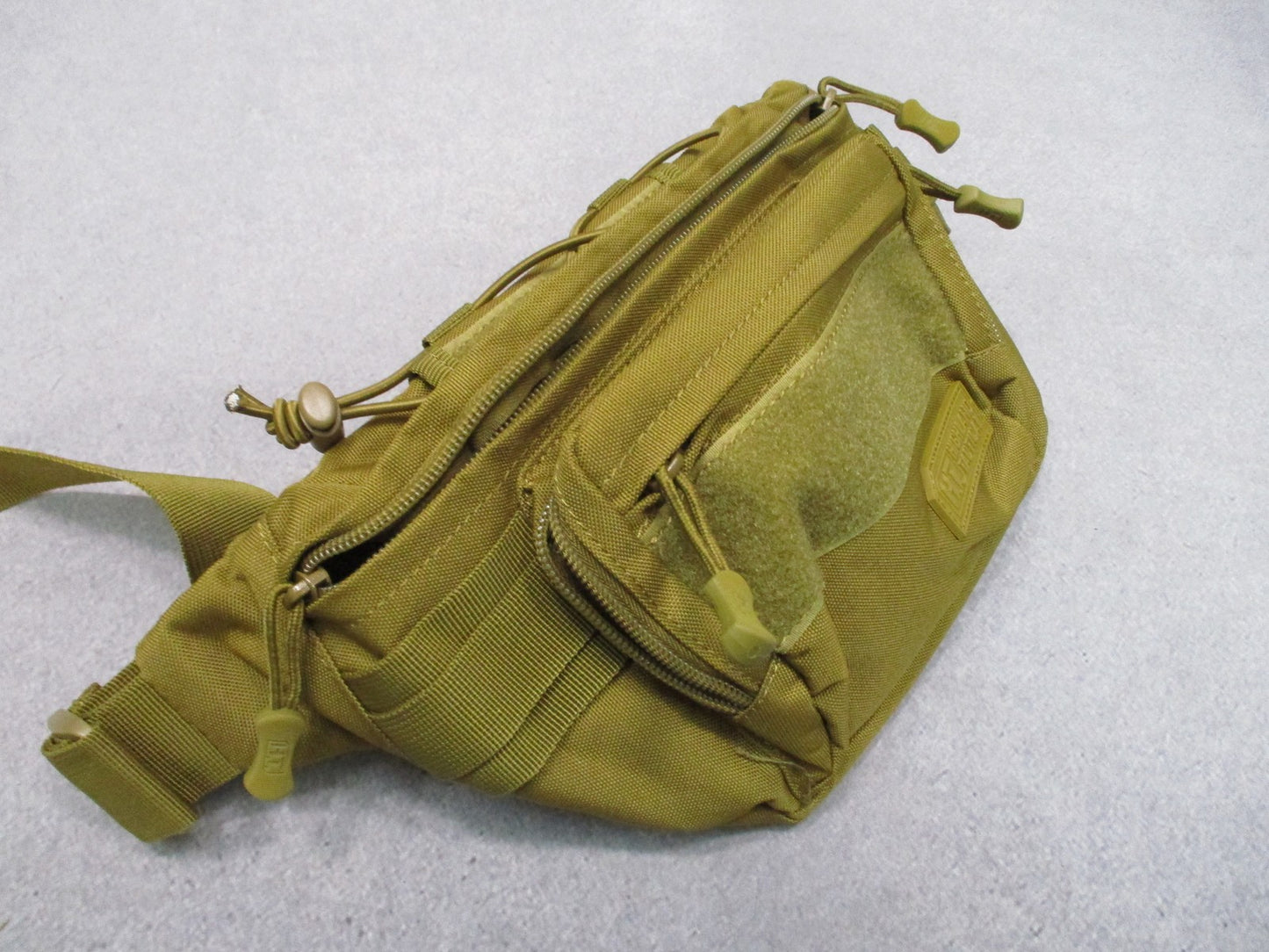 Highland Tactical Waist Pack Molle Pouch Tan Utility Bag Adjustable Strap