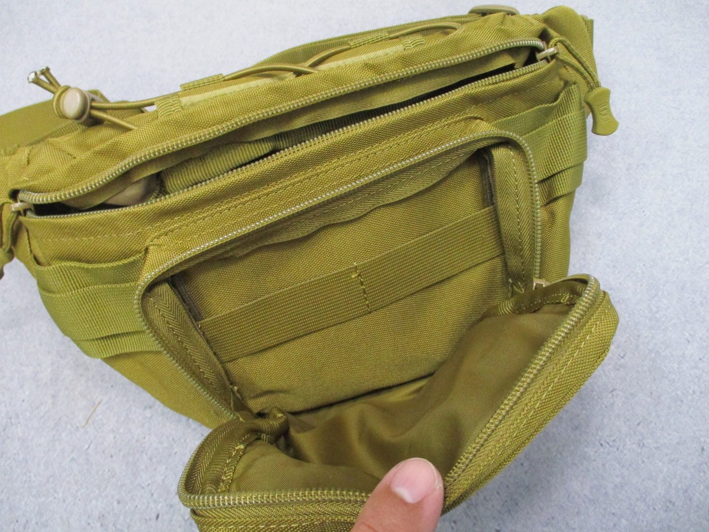 Highland Tactical Waist Pack Molle Pouch Tan Utility Bag Adjustable Strap