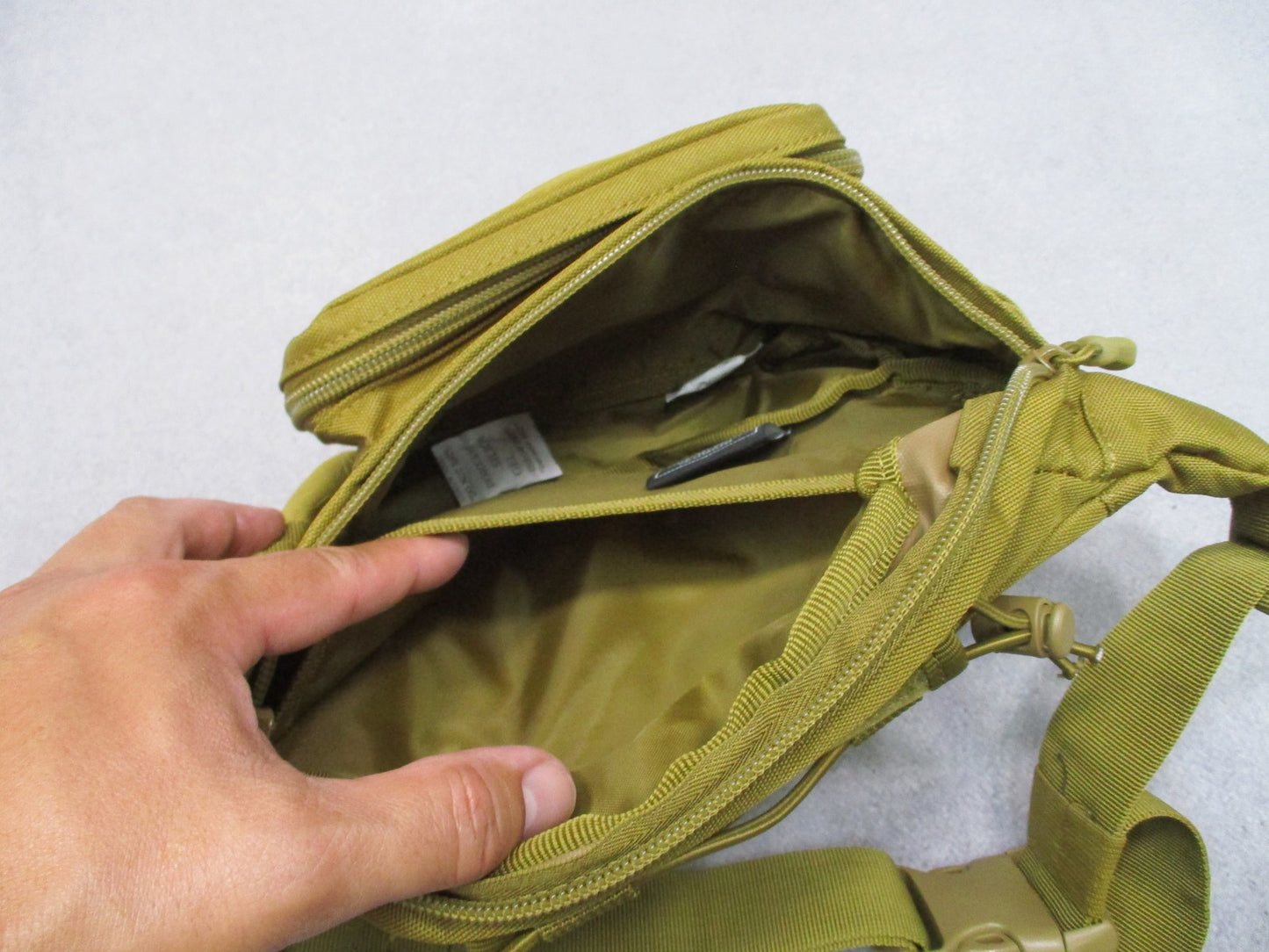Highland Tactical Waist Pack Molle Pouch Tan Utility Bag Adjustable Strap