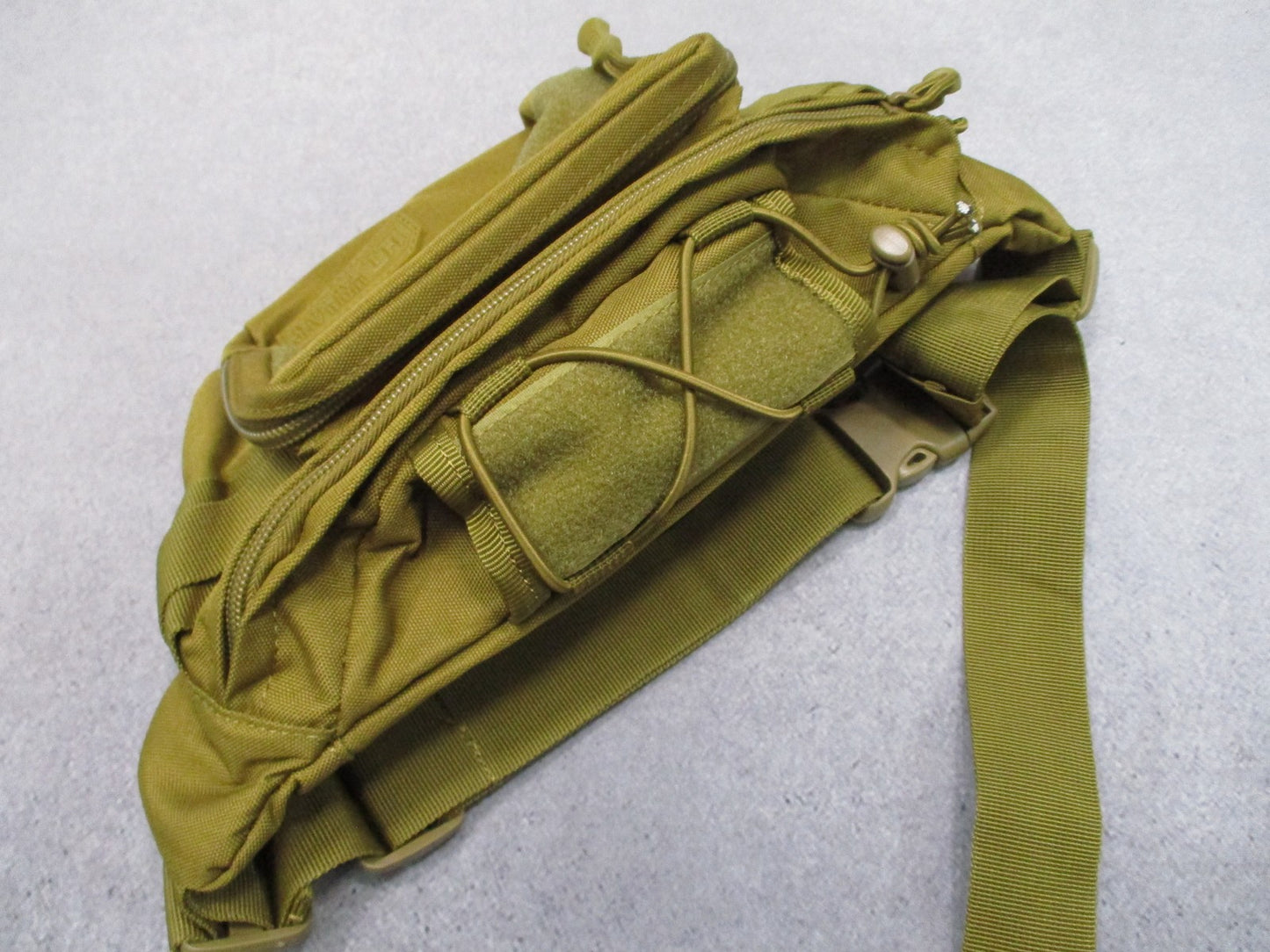 Highland Tactical Waist Pack Molle Pouch Tan Utility Bag Adjustable Strap