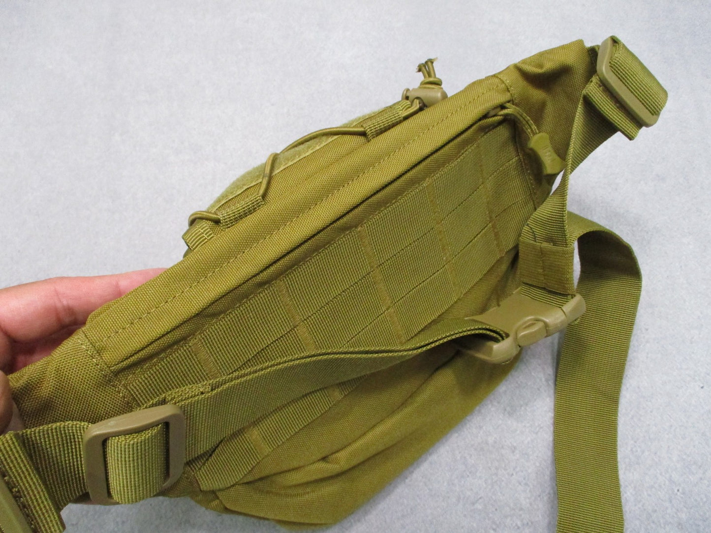 Highland Tactical Waist Pack Molle Pouch Tan Utility Bag Adjustable Strap