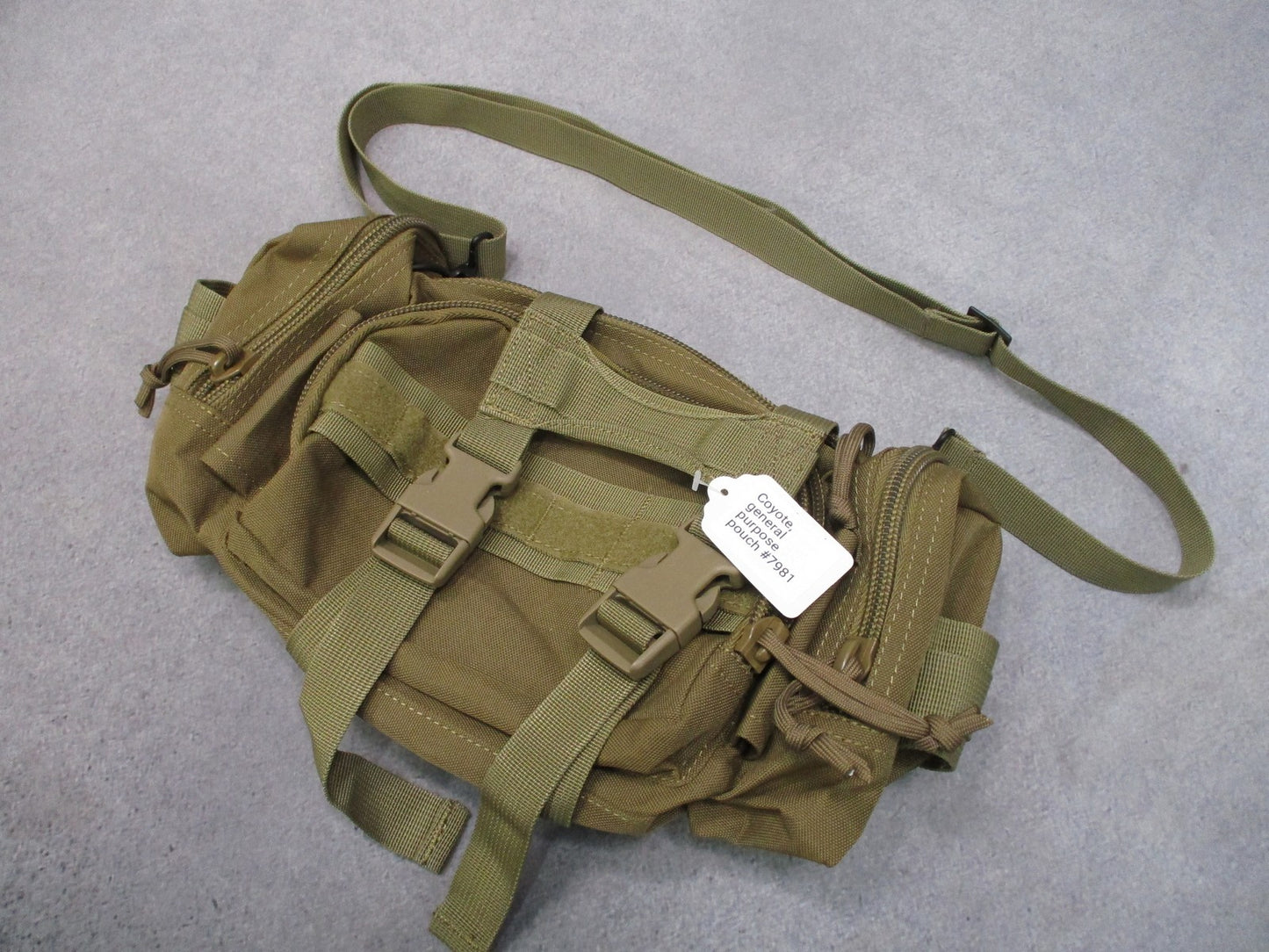 Coyote Tactical General Purpose Pouch MOLLE Compatible Utility Bag
