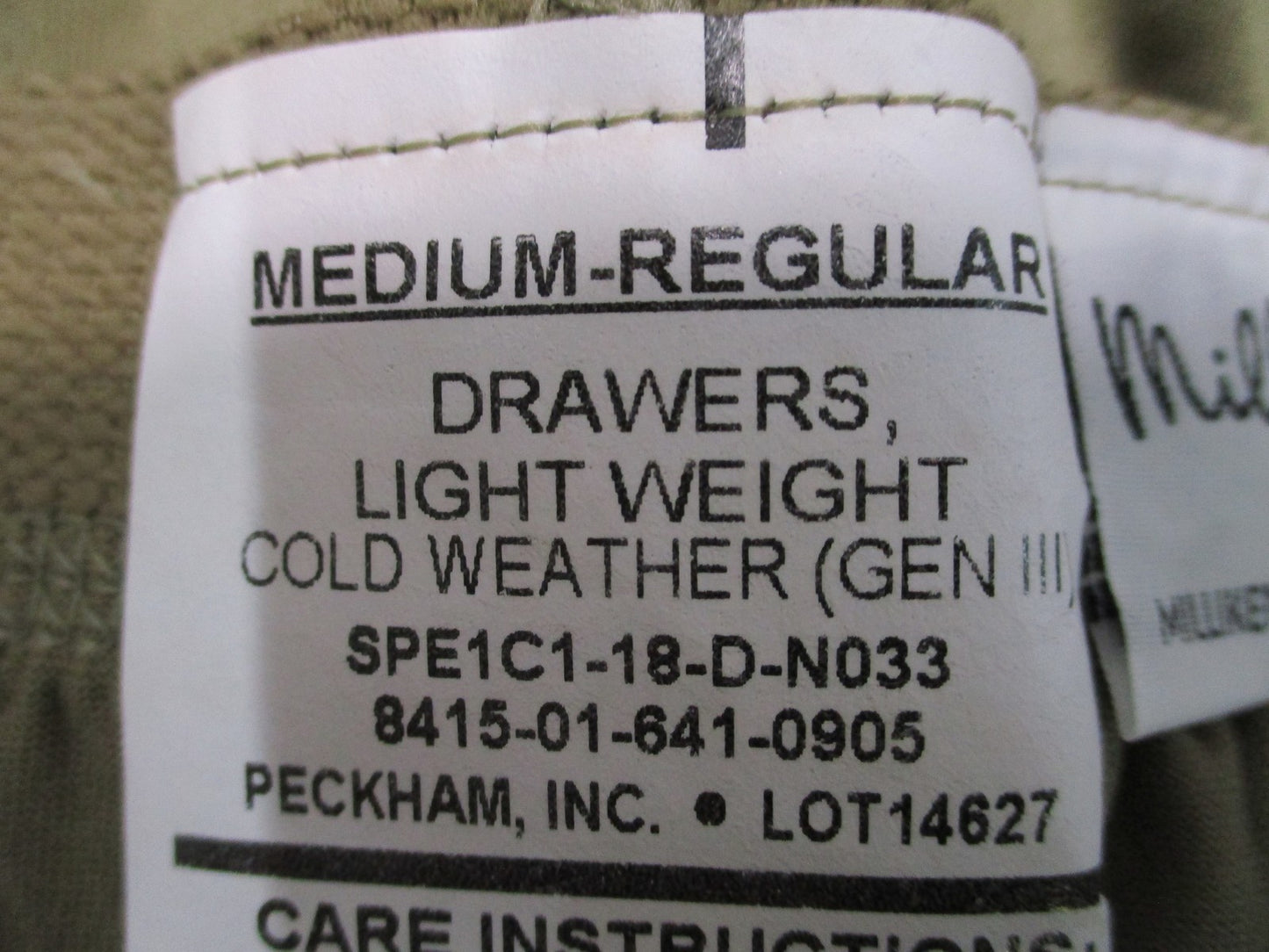 US Military Gen III Level 1 Drawers Base Layer Coyote Brown Medium Regular