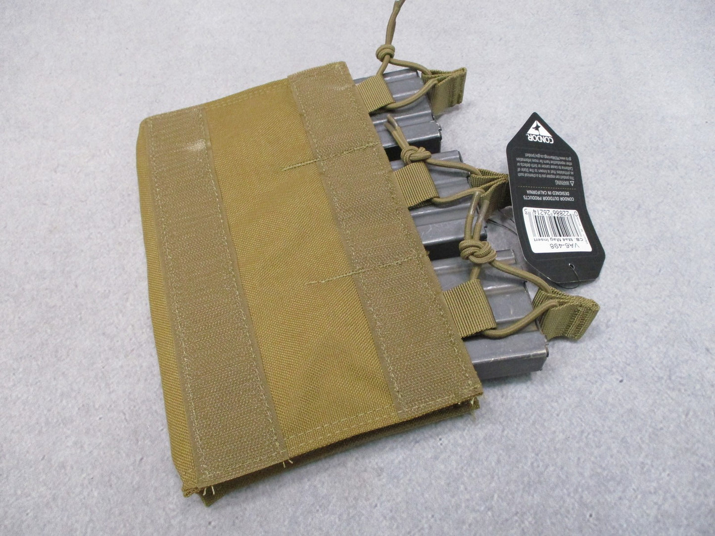 New Condor MA4 Triple Kangaroo Plate Carrier Front Pocket Mag Insert Pouch