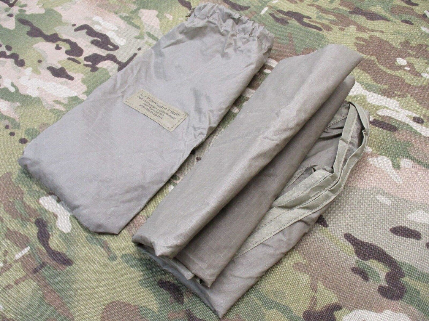 LiteFighter Waterproof Groundsheet (for 1 man tent) Coyote -NSN 8340-01-628-9164