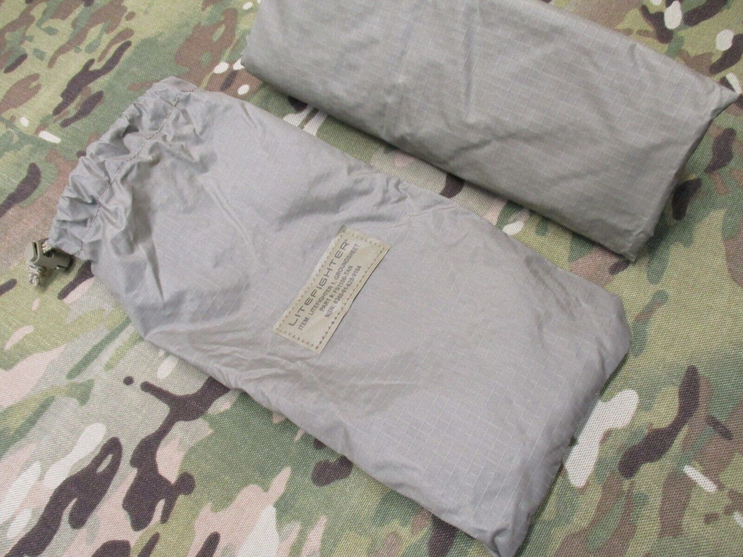 LiteFighter Waterproof Groundsheet (for 1 man tent) Coyote -NSN 8340-01-628-9164