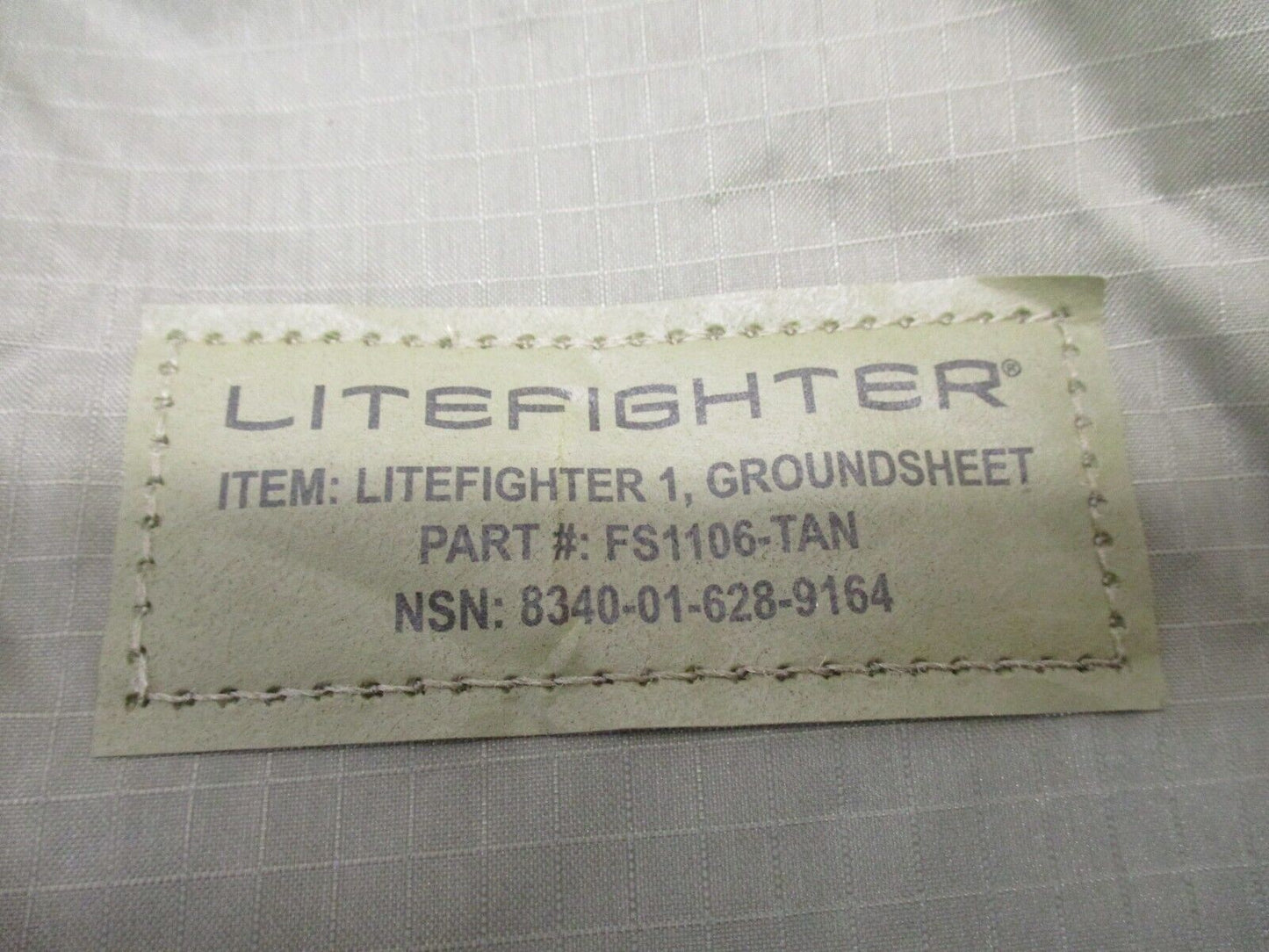 LiteFighter Waterproof Groundsheet (for 1 man tent) Coyote -NSN 8340-01-628-9164