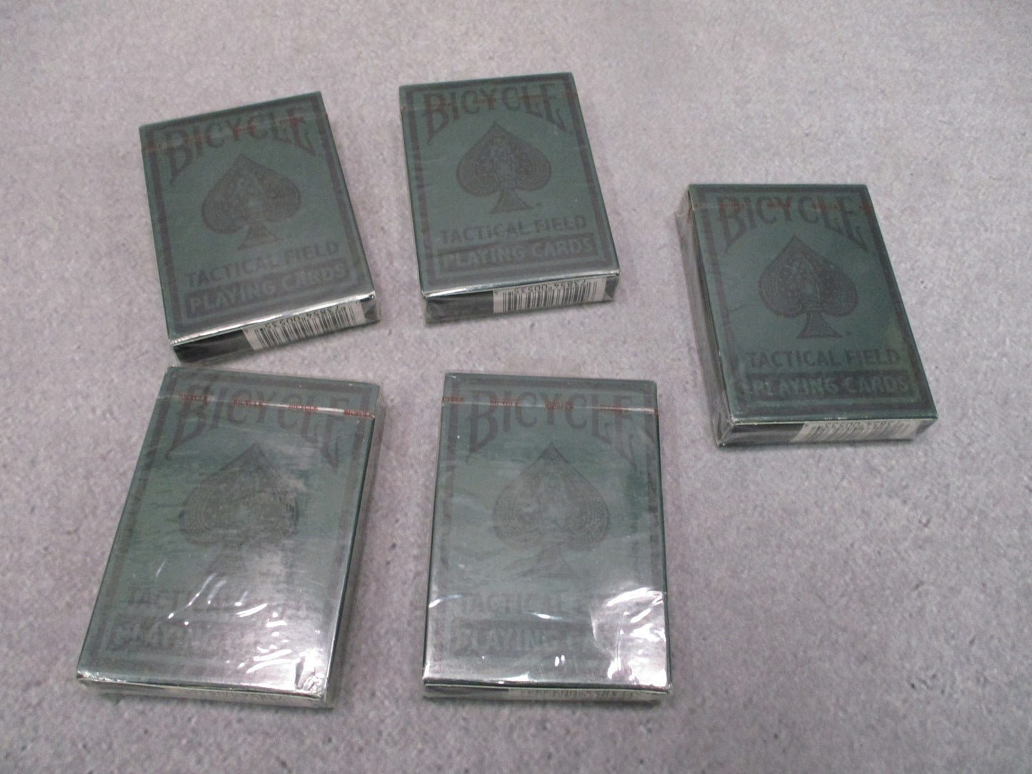 5 Decks Bicycle Tactical Field Playing Cards New Sealed Military Issue USA Made