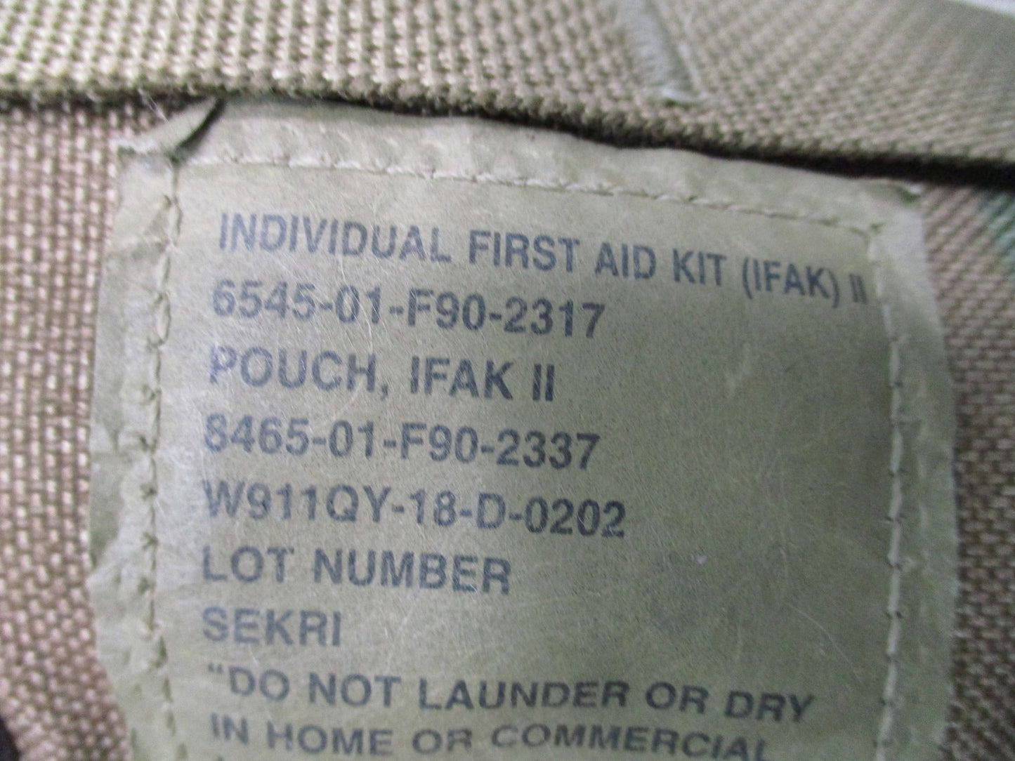 US Military IFAK II Pouch & Insert MultiCam OCP Tactical Medical Kit (Empty)