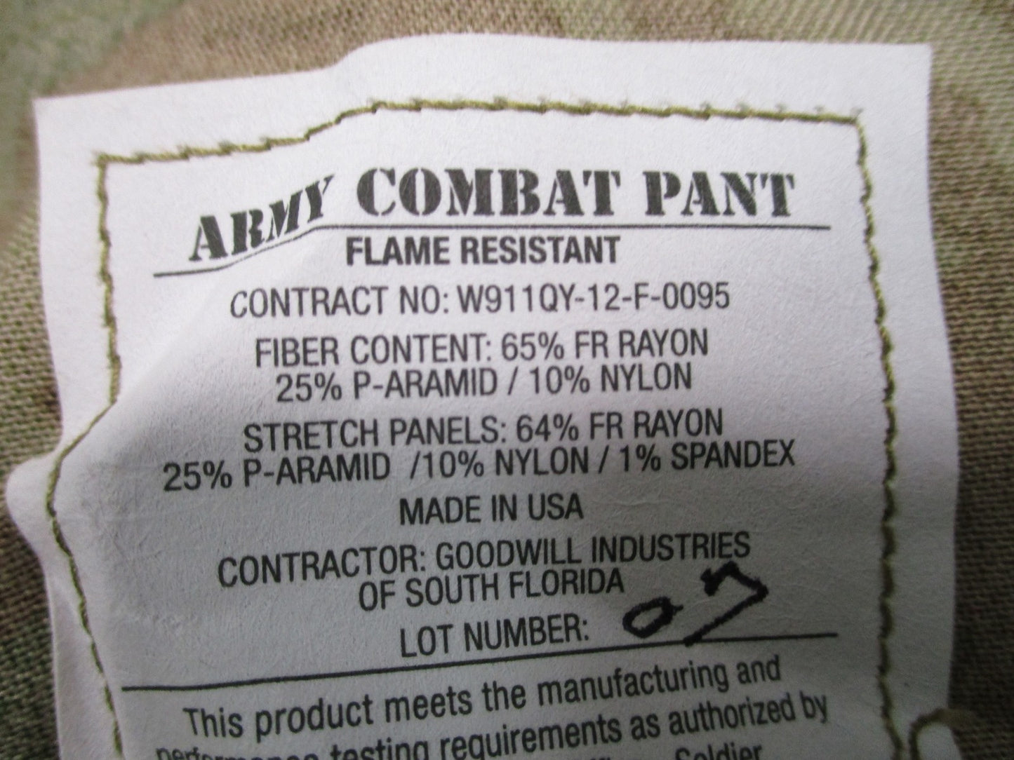 US Army Advanced Combat Pants  Multicam Medium Regular Tactical Trousers